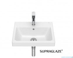 Roca Gap umywalka ścienna 45 x 42 cm z otworem na baterie biała z powłoką SUPERGLAZE A3270YWS00