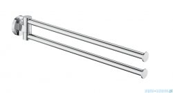 Roca Hotels wieszak ręcznikowy punktowy dwuramienny ścienny 40 cm Chrom  A817578C00