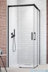 Radaway Idea Black Kdd kabina 80x120cm czarny mat/szkło przejrzyste 387061-54-01L/387064-54-01R
