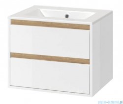 Excellent Tuto szafka wisząca z umywalką 60x50x45 cm biały dąb MLEX.0103.600.WHBL/CEEX.3617.600.WH