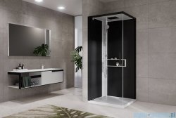 Novellini Glax 2 2.0 kabina z hydromasażem 80x80 lewa biała G22GF80SM1-1UH