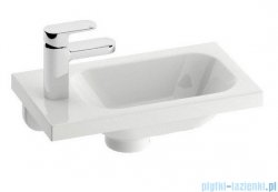 Ravak Umywalka Chrome 400 L biała z otworami 40x22 cm, lewa XJGL1100000