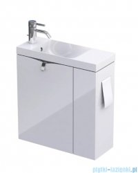 Oristo Siena szafka z umywalką 55x55x22cm biały połysk OR45-ZD2D-55-1-P
