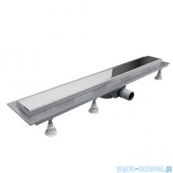 Schedpol Base-Low odpływ liniowy z maskownicą Steel 60x8x6,5cm OLSL60/ST-LOW
