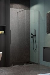 Radaway Furo Brushed GunMetal DWJ drzwi prysznicowe 150cm prawe szczotkowany grafit 10107772-92-01R/10110730-01-01