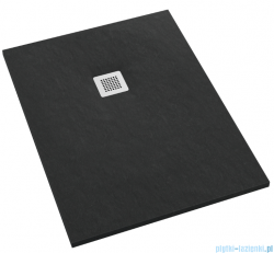 Schedpol Kalait Black Stone brodzik prostokątny + syfon 70x100cm 3.3134/C/ST-M2