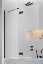 Radaway Essenza Black Pnd II parawan nawannowy 110cm lewy szkło przejrzyste 110002110-54-01L