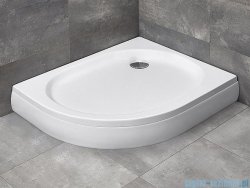 Radaway Brodzik półokrągły Patmos E 100x80 prawy ze zdejmowaną obudową 4P81155-03R
