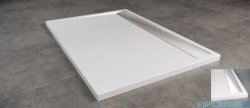 SanSwiss WIA Brodzik konglomeratowy prostokątny 80x90cm biały/połysk WIA800905004