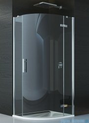 SanSwiss Pur P3P Kabina półokrągła 90cm profil chrom szkło przezroczyste Prawa P3PD500901007