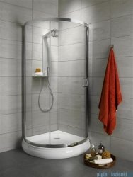 Radaway Premium Plus B Kabina półokrągła z drzwiami jednoczęściowymi 90x90 szkło satinato 30473-01-02N