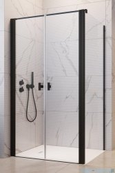 Radaway Nes 8 Black DWD+S kabina 120x90cm czarny mat/szkło przejrzyste 10081120-54-01/10080090-54-01