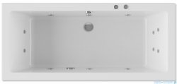 Riho Lusso 160x70cm wanna prostokątna z hydromasażem Pneumatic prawa + nogi + syfon BA57-PNE-P