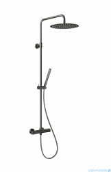 KFA MOZA PREMIUM GUN METAL GREY deszczownia wannowa z baterią termostatyczną grafit szczotkowany 5736-921-61