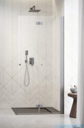 Radaway Nes 6 Brushed Nickel KDD B kabina walk-in 80cm prawa szczotkowany nikiel szkło przejrzyste 10024080-91-01R