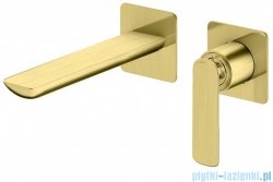 Kohlman Experience Brushed Gold bateria umywalkowa podtynkowa złoto szczotkowane QW180EGDB