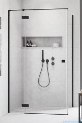 Radaway Essenza Black Kdj kabina 90x110cm lewa szkło przejrzyste 1385044-54-01L/1384053-01-01