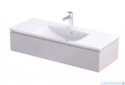 Oristo Brylant szafka podumywalkowa wisząca Ryflowana 120x25x45 piaskowy mat OR36-SD1S-120-10R