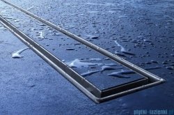 Tece Ruszt prosty Plate ze stali nierdzewnej Tecedrainline do wypełnienia płytkami 70 cm połysk 6.007.70