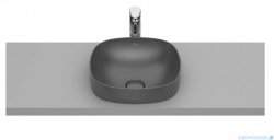  Roca FINECERAMIC umywalka wpuszczana w blat cienkościenna Soft 37x37 onyx A32750R640