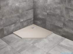 Radaway Kyntos PT brodzik pięciokątny 100x100cm kaszmirowy HKPT100100-84