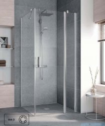 Kermi Pega drzwi wahadłowe 1-skrzydłowe z polem stałym 110 cm prawe przejrzyste PE1NR11020VPK