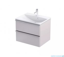 Oristo Etna szafka podumywalkowa wisząca Ryflowana 60x50x45 piaskowy mat OR52-SD2S-60-10R