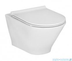 Roca Gap Round miska WC wisząca Rimless biała SUPERGLAZE  A3460NLS00