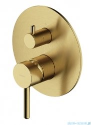 Omnires Y element natynkowy baterii prysznicowej 2-wyjściowej  mosiądz szczotkowany Y1247ROBSB