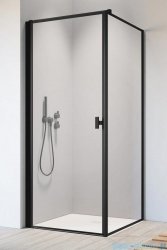 Radaway Nes 8 Black Kdj I Frame kabina 100x100cm lewa czarny mat/szkło przejrzyste 10072100-54-56L/10089100-54-56