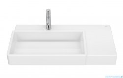 Roca Tura umywalka ścienna/meblowa 80 x 43 cm z otworem na baterie biała lewa A327697000