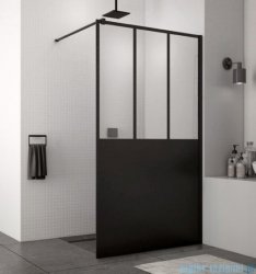 SanSwiss Loft Attic 69 kabina Walk In Easy 120cm profile czarne STR4P1200669