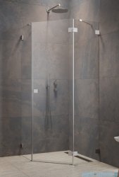 Radaway Essenza Ptj Brushed Nickel kabina pięciokątna 80x100cm prawa szczotkowany nikiel 1385010-91-01R/1385054-01-01