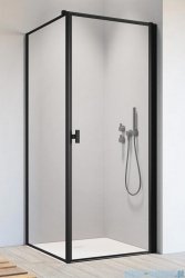 Radaway Nes 8 Black Kdj I Frame kabina 80x100cm prawa czarny mat/szkło przejrzyste 10072080-54-56R/10089100-54-56