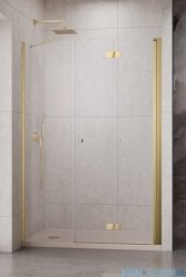 Radaway Nes Brushed Gold DWSB drzwi wnękowe 110cm W1 prawe złoto szczotkowane szkło przejrzyste 10044850-99-01R/10045250-01-01