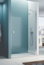 Ronal ANNEA AN13 Drzwi jednoczęściowe ze ścianką stałą w linii 120x200cm prawe srebrny połysk AN13D12005007