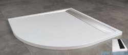 SanSwiss Ila Wir Brodzik półokrągły 80x80cm kolor biały/czarny WIR550800604