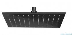 Roca Raindream deszczownica kwadratowa 30x30 cm Brushed Titanium Black z powłoką Everlux A5B4050NM0