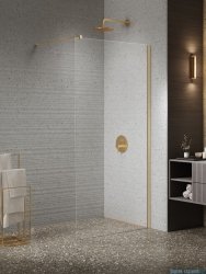 New Trendy Nesta Gold Brushed kabina Walk-In 120x200 cm złoto szczotkowane K-1743
