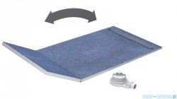 Schedpol brodzik posadzkowy podpłytkowy ruszt Slim Lux Stamp 130+50x80x5cm 10.114/OLSP