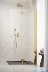 Radaway Nes 6 Gold KDD B kabina walk-in 100cm prawa złoty połysk szkło przejrzyste 10024100-09-01R