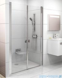Ravak Chrome CSDL2 drzwi prysznicowe 110cm aluminium transparent 0QVDCC0LZ1