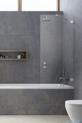 Radaway Essenza Pro Brushed Nickel Pnj II parawan nawannowy 90cm L/P szczotkowany nikiel 10101090-91-01