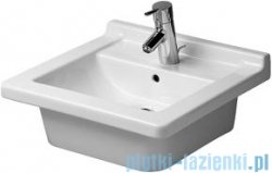 Duravit Starck 3 umywalka z przelewem z otworem na baterię 480x465 mm 030348 00 00