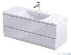 Oristo Brylant szafka podumywalkowa wisząca 119x50x45 biały połysk OR36-SD2S-120-1-V3