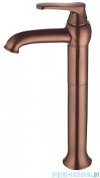 Omnires Art Deco bateria umywalkowa wysoka miedź antyczna AD5112ORB