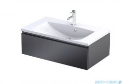 Oristo Brylant szafka podumywalkowa wisząca 80x25x45 czarny mat OR36-SD1S-80-8