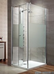 Radaway Eos KDJ-B kabina prysznicowa 80x80 lewa szkło intimato + brodzik Delos C + syfon 37413-01-12NL