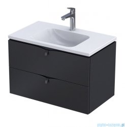 Oristo Siena szafka podumywalkowa wisząca 80x50x46 czarny mat OR45-SD2S-80-8