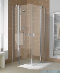 Kermi Raya Wejście narożne, 1 połowa, prawa, szkło przezroczyste z KermiClean, profile srebrne 120x200 RAEPR12020VPK